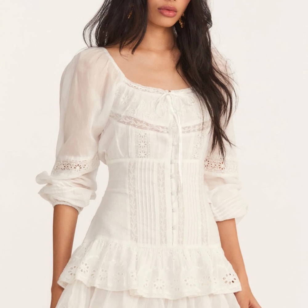 LoveShackFancy Tayton Mini dress
